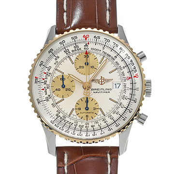 ブライトリング オールドナビタイマー D13022 アイボリー/シャンパン メンズ 時計 【中古】【wristwatch】