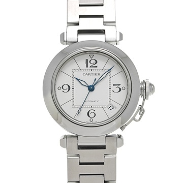 カルティエ パシャC W31074M7 ホワイト ユニセックス 時計 【中古】【wristwatch】