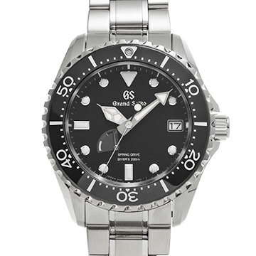 グランドセイコー スポーツコレクション スプリングドライブ ダイバーズウォッチ SBGA461 ブラック メンズ 時計 【中古】【wristwatch】