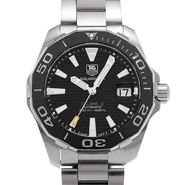 タグ ホイヤー アクアレーサー キャリバー5 WAY211A.BA0928 ブラック メンズ 時計 【中古】【wristwatch】