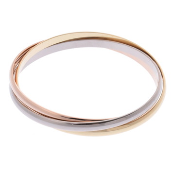 カルティエ トリニティブレスレット ゴールド K18ピンクゴールド PG/K18イエローゴールド YG/K18ホワイトゴールド レディース ジュエリー 【中古】【jewelry】