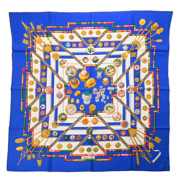 エルメス カレ 90 PELILE MAIN マルチカラー シルク100％ レディース 【中古】【other】