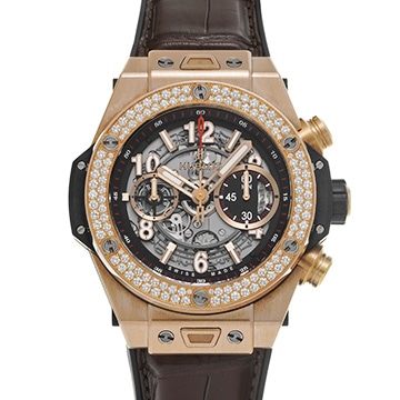 ウブロ ビッグバン ウニコ キングゴールド 411.OX.1180.RX.1104 マットブラックスケルトン メンズ 時計 【中古】【wristwatch】