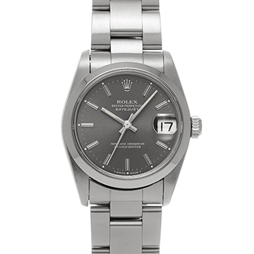 ロレックス デイトジャスト 68240 グレー ユニセックス 時計 【中古】【wristwatch】