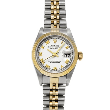 ロレックス デイトジャスト 79173 ホワイト レディース 時計 【中古】【wristwatch】