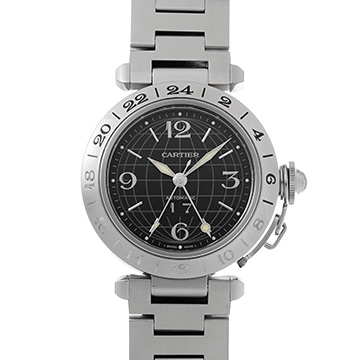 カルティエ パシャ C メリディアン W31049M7 ブラック メンズ 時計 【中古】【wristwatch】