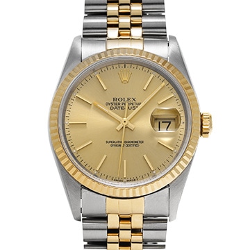 ロレックス デイトジャスト 16233 シャンパン メンズ 時計 【中古】【wristwatch】