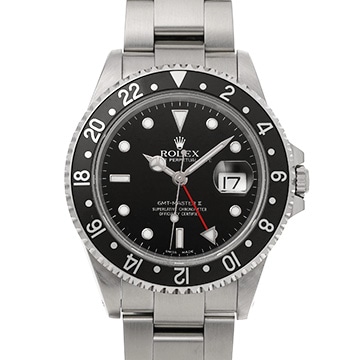 ロレックス GMTマスターII 16710 ブラック メンズ 時計 【中古】【wristwatch】