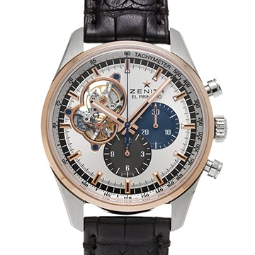 ゼニス クロノマスター エル・プリメロ オープン 51.2080.4061/69.C494 シルバー メンズ 時計 【中古】【wristwatch】