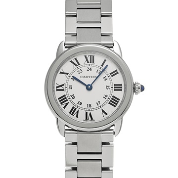 カルティエ ロンドソロ ドゥ カルティエ SM W6701004 シルバー レディース 時計 【中古】【wristwatch】