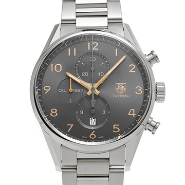 タグ ホイヤー カレラ キャリバー1887 クロノグラフ CAR2013.BA0799 グレー メンズ 時計 【中古】【wristwatch】