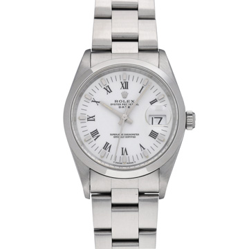 ロレックス オイスターパーペチュアル デイト 15200 ホワイト メンズ 時計 【中古】【wristwatch】
