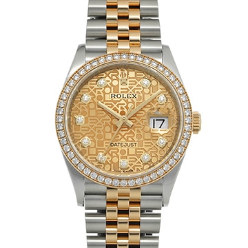 ロレックス デイトジャスト 126283RBR シャンパンコンピュータ/ダイヤモンド メンズ 時計 【中古】【wristwatch】