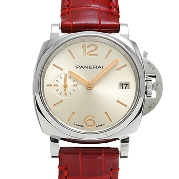 パネライ ルミノール ドゥエ 3デイズ オートマティック アッチャイオ PAM01248 アイボリー ユニセックス 時計 【中古】【wristwatch】