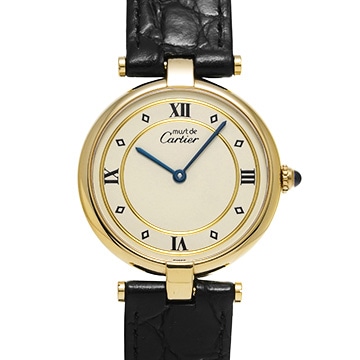 カルティエ ヴァンドーム LM 590003 アイボリー ユニセックス 時計 【中古】【wristwatch】