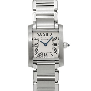 カルティエ タンクフランセーズ SM　 W51008Q3 シルバー レディース 時計 【中古】【wristwatch】