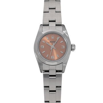 ロレックス オイスターパーペチュアル 76080 ピンク レディース 時計 【中古】【wristwatch】
