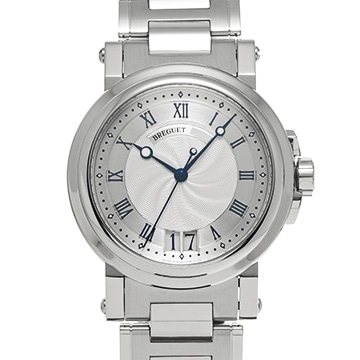 ブレゲ マリーンII ラージデイト 5817ST/12/SM0 シルバー メンズ 時計 【中古】【wristwatch】