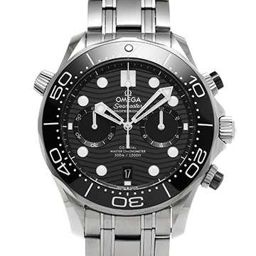 オメガ シーマスター ダイバー300 コーアクシャル マスタークロノメーター クロノグラフ 210.32.44.51.01.001 ブラック メンズ 時計 【中古】【wristwatch】