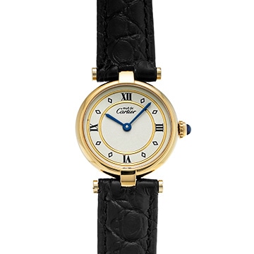 カルティエ マスト ヴァンドーム ヴェルメイユ 590004 アイボリー レディース 時計 【中古】【wristwatch】