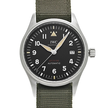 IWC パイロットウォッチ スピットファイア IW326801 ブラック メンズ 時計 【中古】【wristwatch】