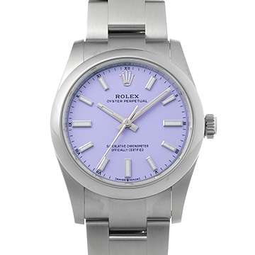 ロレックス オイスターパーペチュアル 34 124200 ラベンダー ユニセックス 時計 【中古】【wristwatch】