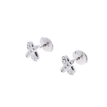 ショーメ リアン ピアス シルバー K18ホワイトゴールド WG レディース ジュエリー 【中古】【jewelry】