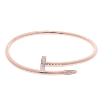 カルティエ ジュストアンクル ブレスレット #17 ゴールド K18ピンクゴールド PG レディース ジュエリー 【中古】【jewelry】
