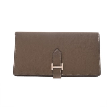 エルメス ベアン スフレ エトゥープ ヴォーエプソン ユニセックス 財布 【中古】【purse】