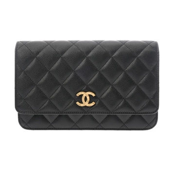 シャネル マトラッセ チェーンウォレット ブラック AP4580 グレインドカーフスキン レディース バッグ 【新品】【bag】