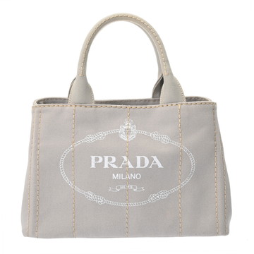 プラダ カナパトート 2WAY ヌーベ/ビアンコ 1BG439 キャンバス レディース バッグ 【中古】【bag】