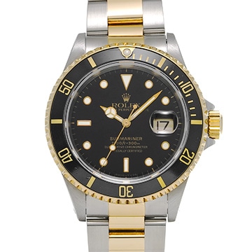 ロレックス サブマリーナ デイト 16613 ブラック メンズ 時計 【中古】【wristwatch】