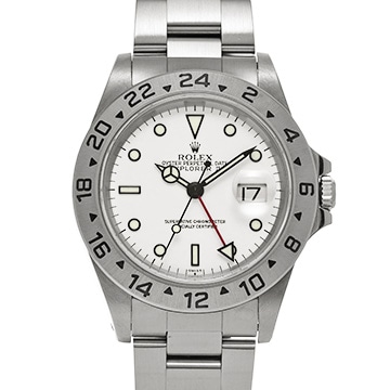 ロレックス エクスプローラーII 16570 ホワイト メンズ 時計 【中古】【wristwatch】