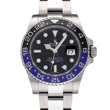 ロレックス GMTマスターII 116710BLNR ブラック メンズ 時計 【中古】【wristwatch】