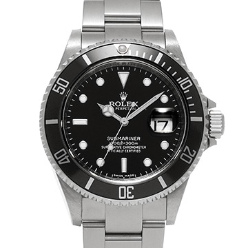 ロレックス サブマリーナ デイト 16610 ブラック メンズ 時計 【中古】【wristwatch】