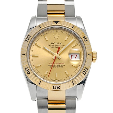 ロレックス デイトジャスト ターノグラフ 116263 シャンパン メンズ 時計 【中古】【wristwatch】