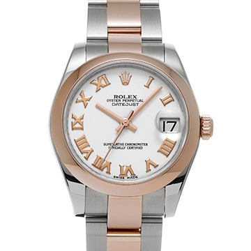 ロレックス デイトジャスト 31 178241 ホワイト ユニセックス 時計 【中古】【wristwatch】