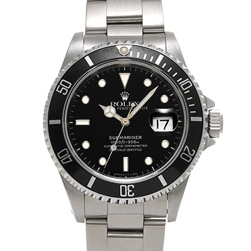 ロレックス サブマリーナ デイト 16610 ブラック メンズ 時計 【中古】【wristwatch】