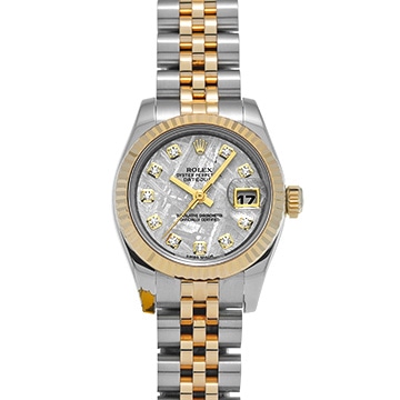 ロレックス デイトジャスト 179173G メテオライト/ダイヤモンド レディース 時計 【中古】【wristwatch】