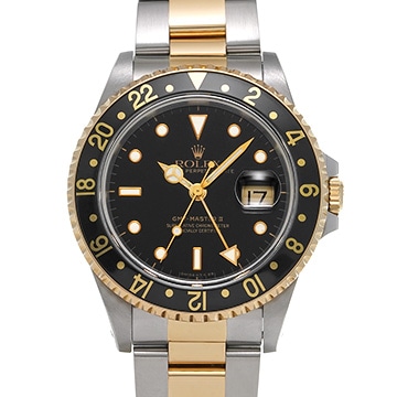 ロレックス GMTマスターII 16713 ブラック メンズ 時計 【中古】【wristwatch】