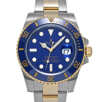 ロレックス サブマリーナ デイト 116613LB ブルー メンズ 時計 【中古】【wristwatch】