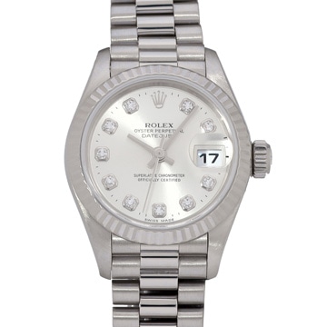 ロレックス レディ デイトジャスト 79179G シルバー/ダイヤモンド レディース 時計 【中古】【wristwatch】