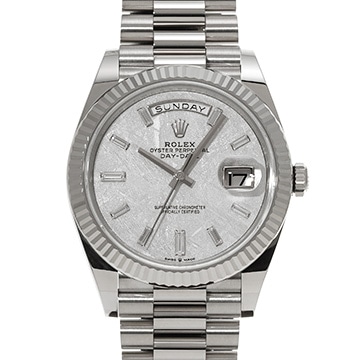 ロレックス デイデイト 40 228239A メテオライト/ダイヤモンド メンズ 時計 【中古】【wristwatch】