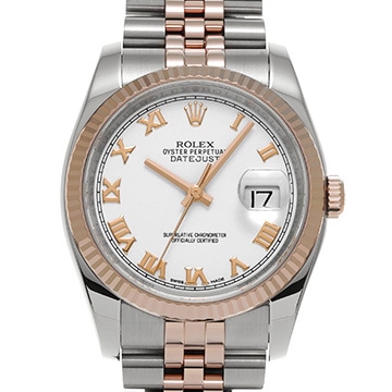 ロレックス デイトジャスト 116231 ホワイト メンズ 時計 【中古】【wristwatch】