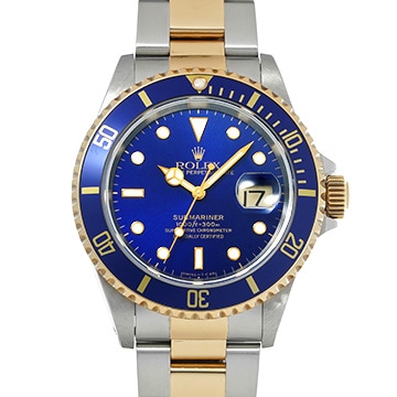 ロレックス サブマリーナ デイト 16613 ブルー メンズ 時計 【中古】【wristwatch】