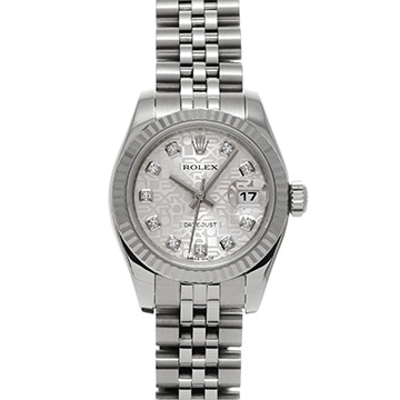 ロレックス デイトジャスト 179174G シルバーコンピュータ/ダイヤモンド レディース 時計 【中古】【wristwatch】