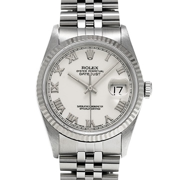 ロレックス デイトジャスト 16234 ホワイト メンズ 時計 【中古】【wristwatch】