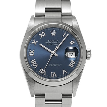 ロレックス デイトジャスト 16200 ブルー メンズ 時計 【中古】【wristwatch】