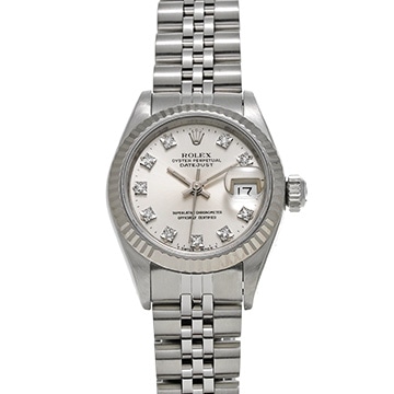 ロレックス デイトジャスト 69174G シルバーコンピュータ/ダイヤモンド レディース 時計 【中古】【wristwatch】