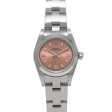 ロレックス オイスターパーペチュアル 76080 ピンク レディース 時計 【中古】【wristwatch】